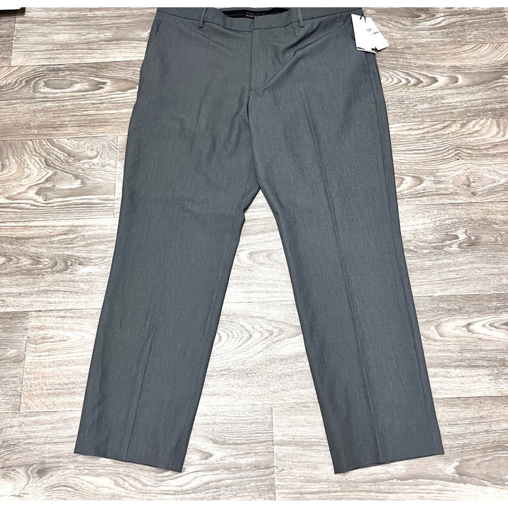 Perry Ellis Portfolio Gray Dress Pants‎ Straight Leg Modern Fit Size 38x30 $95
